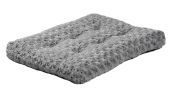 Dog Plush Bed Comfortable Crate Bed Washable Bed Kennel Pad Fit for Pet Cage - Gray - L