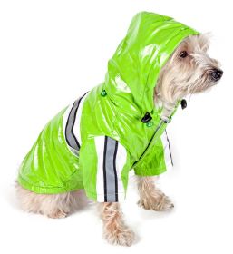 Reflecta-Glow Reflective Waterproof Adjustable Pvc Pet Raincoat - Small