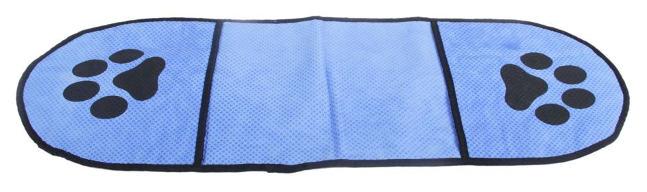 Pet Life 'Dry-Aid' Hand Inserted Bathing and Grooming Quick-Drying Microfiber Pet Towel - Blue