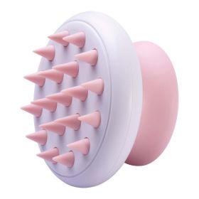 Pet Life 'Scwubba' Handheld Bathing Brushing and Massaging Soft Flexible Grooming Pet Comb - Pink