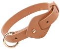 Pet Life 'Ever-Craft' Boutique Series Adjustable Designer Leather Dog Collar - Brown - Small