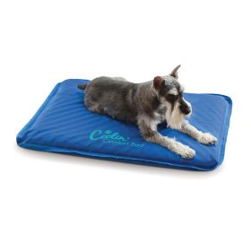 Coolin' Comfort Bed Blue Medium 22 X 32 Inches - medium-22lx32wx1.5hin.