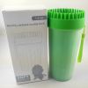 Pet Portable Paw Cleaner Dog Paw Washer Cup Paw Cleaner for Cats and Small / Medium / Large Dogs - green - small