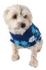 Argyle Style Ribbed Fashion Pet Sweater - Small