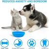 Silicone pet bowl anti-choking pet slow food bowl dog supplies silicone pet slow food bowl - BD055-blue