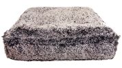 Frosted Willow Luxury Extra Plush Faux Fur Rectangle Bed- Pet Dog Bed - Large - l-46"x35"