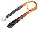 Pet Life 'Geo-prene' 2-in-1 Shock Absorbing Neoprene Padded Reflective Dog Leash and Harness - Orange - Small