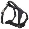 Pet Life 'Geo-prene' 2-in-1 Shock Absorbing Neoprene Padded Reflective Dog Leash and Harness - Black - Medium