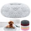 Pet Dog Bed Soft Warm Fleece Puppy Cat Bed Dog Cozy Nest Sofa Bed Cushion M Size - Gray - M