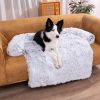 Pet Sofa; Warm Plush Pet Cushion For Indoor Dogs & Cats; Dog Blanket; Washable Pet Bed - Pink - L