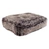 Frosted Willow Luxury Extra Plush Faux Fur Rectangle Bed- Pet Dog Bed - Large - l-46"x35"