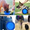 Travel Walking Pet Supplies Portable Cat Dog Bowls Water Feeder - Blue - 350 mL