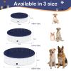 Foldable Dog Pool, Portable Hard Plastic Pet Pool for Dogs and Cats, Sturdy and Durable Pet Wading Pool for Indoor and Outdoor - 40 x 12inches