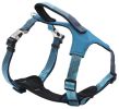 Pet Life 'Geo-prene' 2-in-1 Shock Absorbing Neoprene Padded Reflective Dog Leash and Harness - Blue - Medium