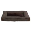 Large Comfort Orthopedic Bolster-Style Dog & Cat Bed - Brown