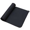 Silicone Dog Cat Bowl Mat Non-Stick Pet Fountain Tray Waterproof Food Pad Puppy Dogs Feeding Drinking Mat Easy Washing Placemat - Black