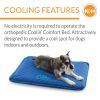 Coolin' Comfort Bed Blue Medium 22 X 32 Inches - medium-22lx32wx1.5hin.