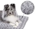 Dog Plush Bed Comfortable Crate Bed Washable Bed Kennel Pad Fit for Pet Cage - Gray - Xl