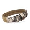 Super strong large dog collar with D-Ring & Buckle Collars Medium sized dog Golden haired horse dog Fierce dog collar - Muddy color - L