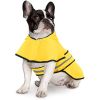 Reflective Dog Raincoat Hooded Slicker Poncho for Small to X-Large Dogs and Puppies; Waterproof Dog Clothing - Yellow - Medium