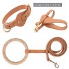 Pet Life 'Ever-Craft' Boutique Series Adjustable Designer Leather Dog Collar - Brown - Large