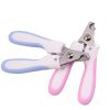 2Pcs/set Pet Grooming Tools Stainless Steel Nail Clippers Dogs Cats Nail Scissor Nail Cutter Puppy Kitten Grooming Nail Grinder - blue