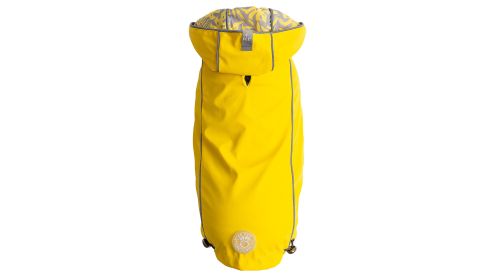 GF Pet Reversible Elasto-Fit Raincoat (Color: Yellow, size: 2XL)