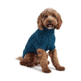 GF Pet Chalet Sweater (Color: Dark Teal, size: XS)