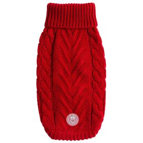 GF Pet Chalet Sweater (Color: Red, size: 2XS)