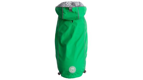 GF Pet Reversible Elasto-Fit Raincoat (Color: Green, size: 4XL)